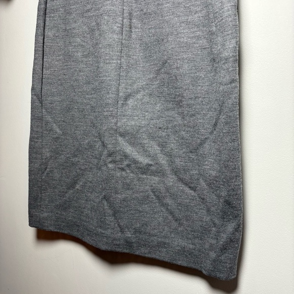 Diane von Furstenberg Gray Wool Sheath Dress Quiet Luxury Minimalist Size 4 - Picture 3 of 9